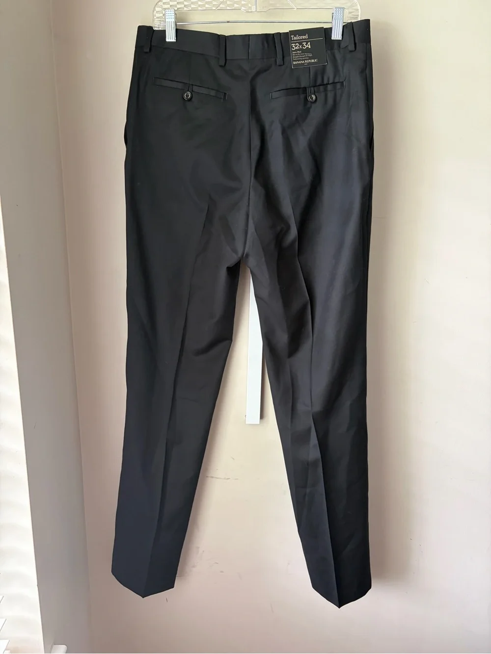 Men's Black Dress Pants - Classic Tailored Fit NWT banana republic
